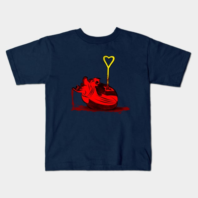 Key to my Heart Kids T-Shirt by Flush Gorden